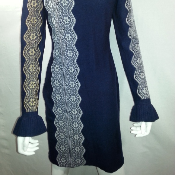 PHILLIP LIM Intarsia Lace Wool Blend Dress - Picture 4 of 9